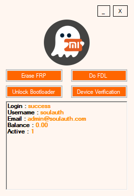 SoulAuth Interface